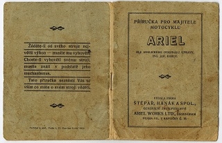 1927 Ariel návod k obsluhe