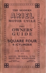 1931 Ariel SQ4 návod na obsluhu ANGLICKO