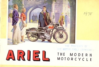 1938 Ariel predajný katalóg Anglicko